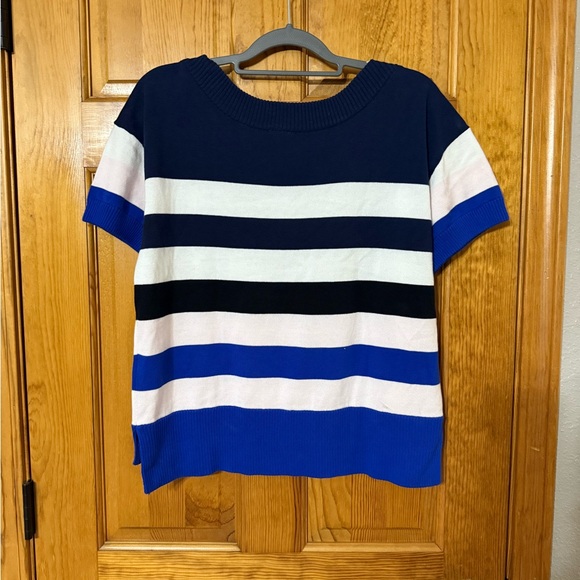 CAbi Navy Ribbed Knit Sweater size Medium - Picture 7 of 7